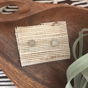 Druzy quartz stud earrings